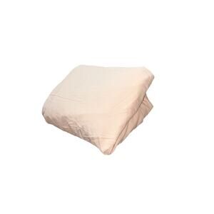 Porto Luxury Fitted Sheet Soft Peach Full Size *Damaged* Cotton Portugal Bedding